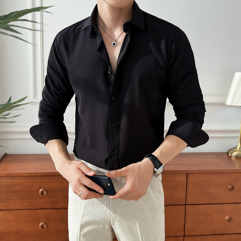 Seven-color Men's Long-sleeved Business Shirt