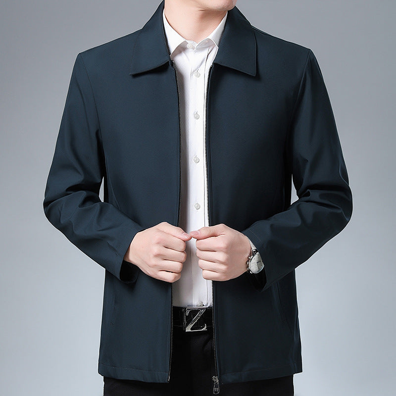Middle-aged Men's Casual Lapel Jacket