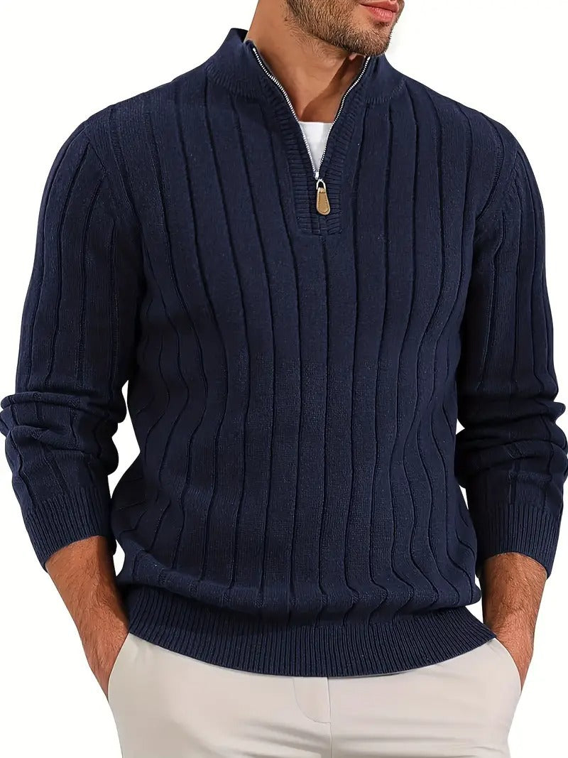 Retro Versatile Long Sleeve Sweater Men