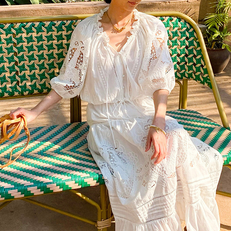 Spring And Summer Top White Skirt Women's Suit