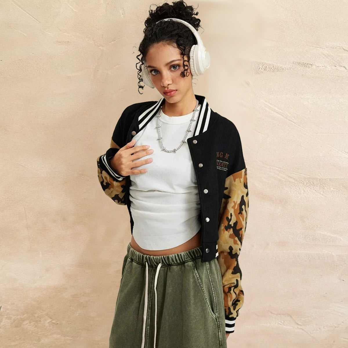 Outdoor Patchwork Color-blocked Sweatshirt Jacket For Women