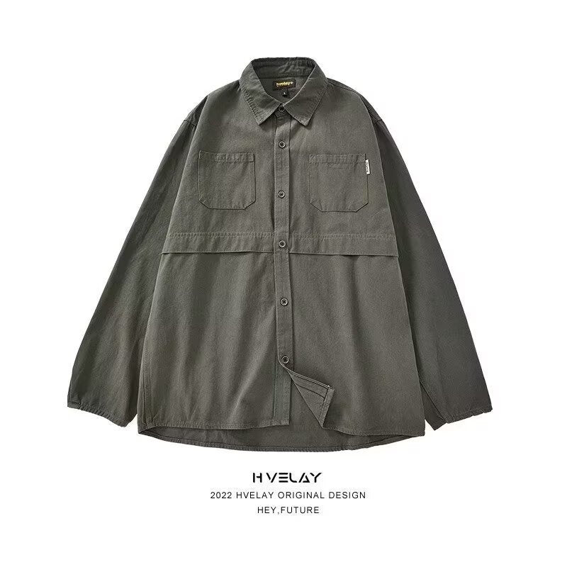 Loose Fit Men's Long Sleeve Japanese Casual Versatile Jacket