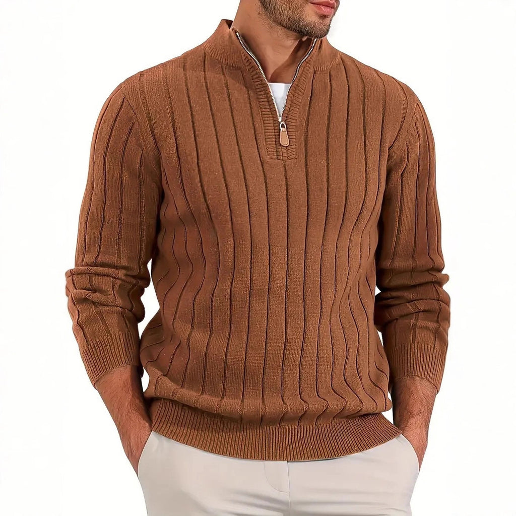 Retro Versatile Long Sleeve Sweater Men