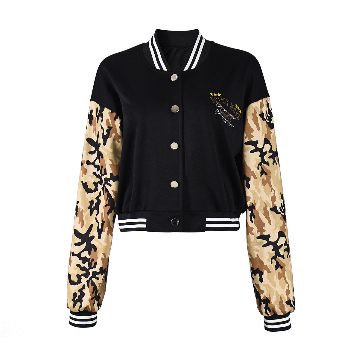 Outdoor Patchwork Color-blocked Sweatshirt Jacket For Women